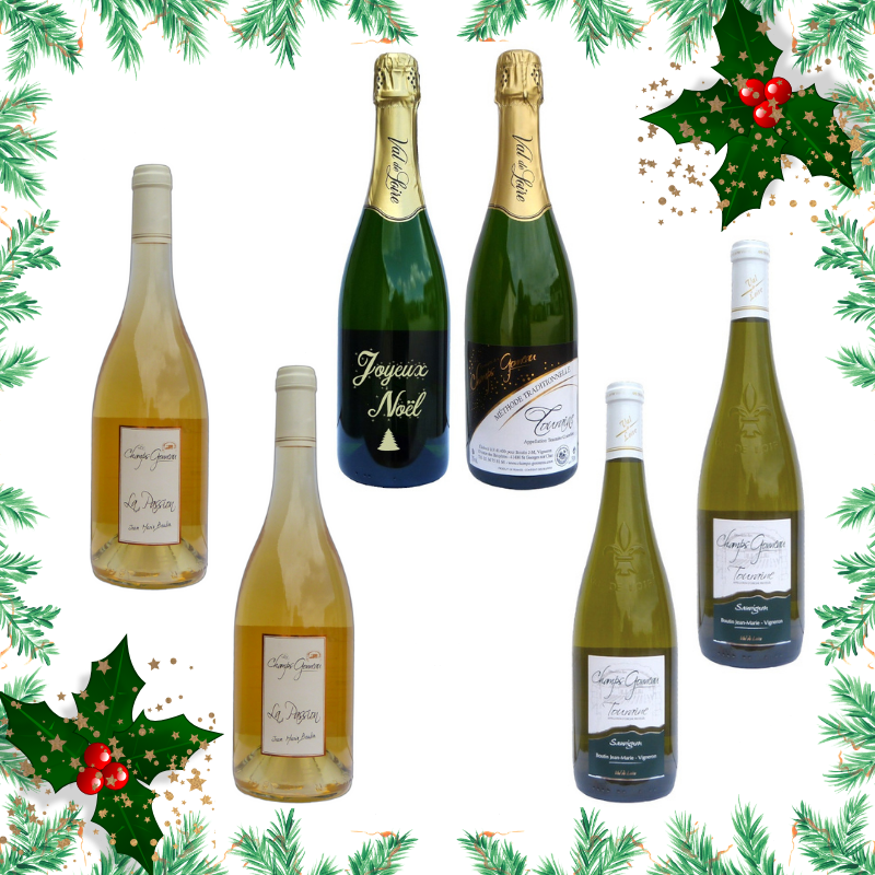 Assortiment vin de Touraine Joyeux Noël