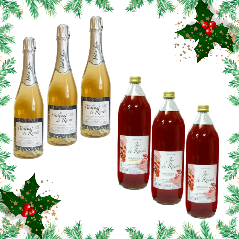 Assortiment jus de raisin sans alcool